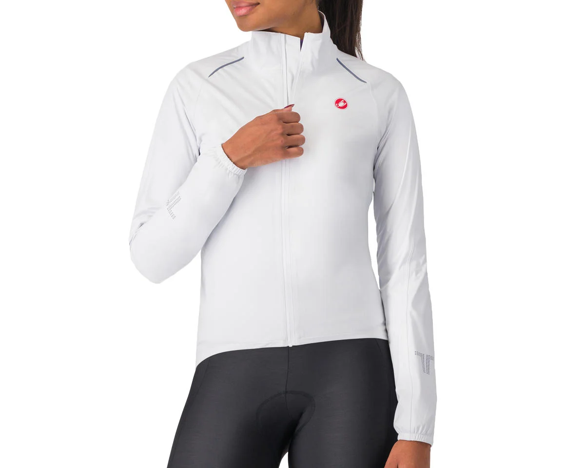 Castelli Women's Emergency 3 Rain Jacket (White) (XS)
